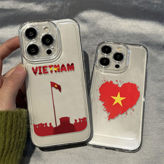 Ốp Việt Nam  iPhone16 15 Pro Max 11 14 13 12 Pro Max 8 7 Plus X XR XS 6 6S Se 2020 TPU Mềm Trong Suốt Vỏ Điện Thoại