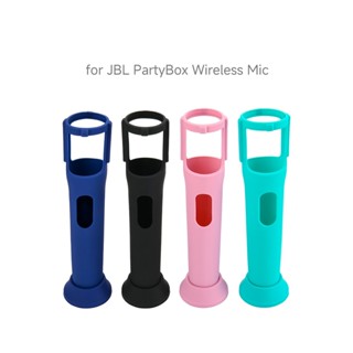 Ốp Lưng Silicon Cho JBL PartyBox Micro Không Dây, Ốp Bảo Vệ Chống Lăn Có Thanh Đế Mic Tay Chân Đế Micro Cho Disco Sân Khấu Đảng Chương Trình Truyền Hình