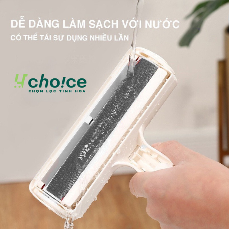 Cây lăn lông chó mèo tĩnh diện, làm sạch lông thú cưng bám trên chăn giường nệm quần áo.