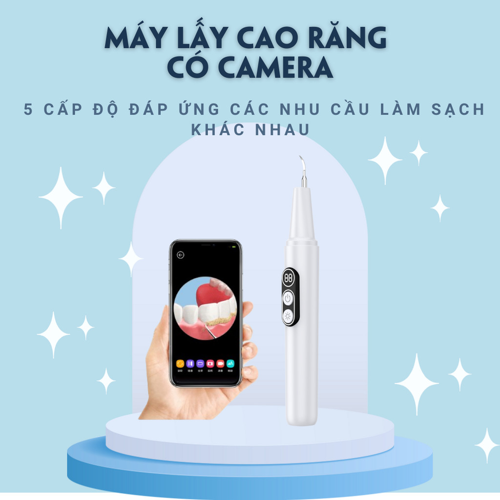 Máy lấy cao răng có camera giúp làm sạch dâu, loại bỏ cao răng CSSD90 Claudia Claudia