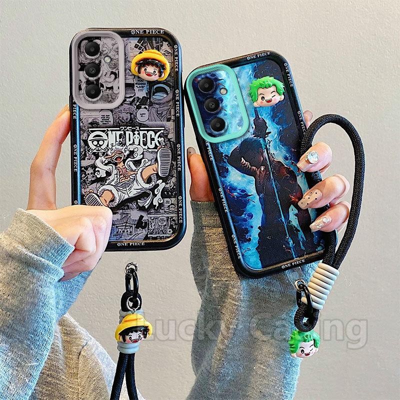 Dành Cho Samsung A16 Ốp Lưng Silicon Sang Trọng TPU Mềm Chống Sốc Dây Tay Samsung Galaxy A16 Vỏ Bảo 