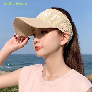 Artglorious Thời Trang Gấp Thiết Kế Nữ Rỗng Mũ Mùa Hè Màu Trơn Lớn Vành Mũ Chống Nắng VN