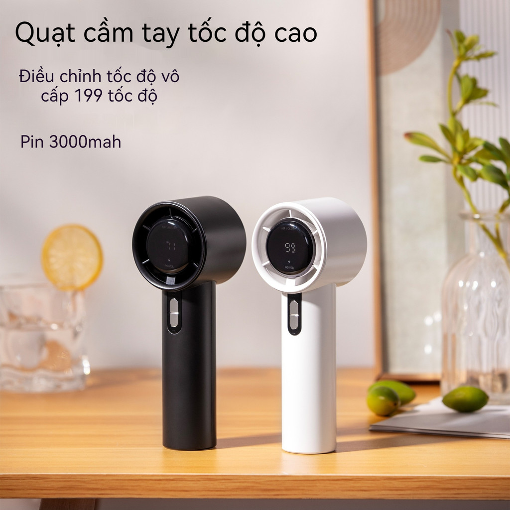 4000 mAh Turbo Jet Mini Quạt Sạc Tốc Độ Cao Cầm Tay Di Động Gió Mạnh 199 Gear