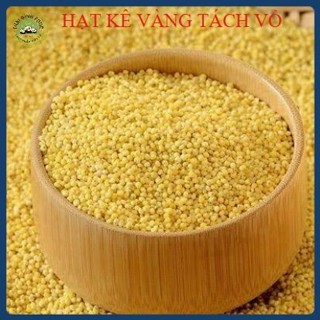 [1Kg] Hạt kê nếp vàng Nghệ An dẻo thơm, đã tách vỏ, thực phẩm hữu cơ, túi hút chân không cẩn thận