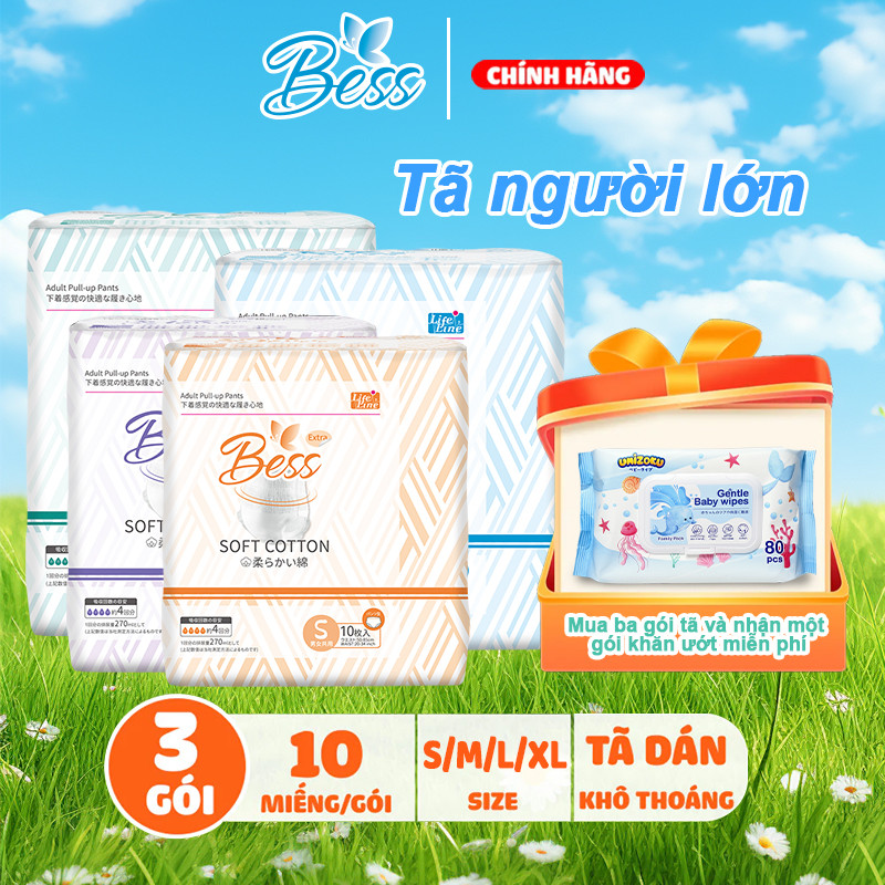 [ BÁN CHẠY] Tã Quần Người Lớn Siêu Thấm Bỉm Quần Người Lớn Chống Tràn Siêu Tiết Kiệm Size S/M/L/XL