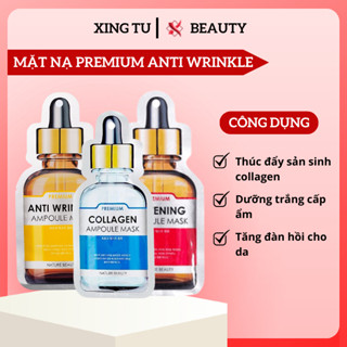 Mặt Nạ Premium Anti Wrinkle Mặt Nạ Tinh Chất Tế Bào Gốc Nature Beauty Premium Ampoule Mask Hộp 10M - Xingtu Beauty