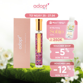 Nước hoa mùi gỗ nữ ADOPT PROVENCE SOLEIA EDP fullsize 30ml gỗ Tuyết Tùng và Oải Hương thơm Trong trẻo, Sảng khoái