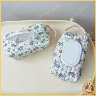 Omg * Hộp đựng khăn lau Quilted Khăn lau trẻ em Hộp đựng khăn lau chống bụi Hộp đựng khăn lau họa tiết in Hộp đựng khăn lau trẻ em Keep Wipe We