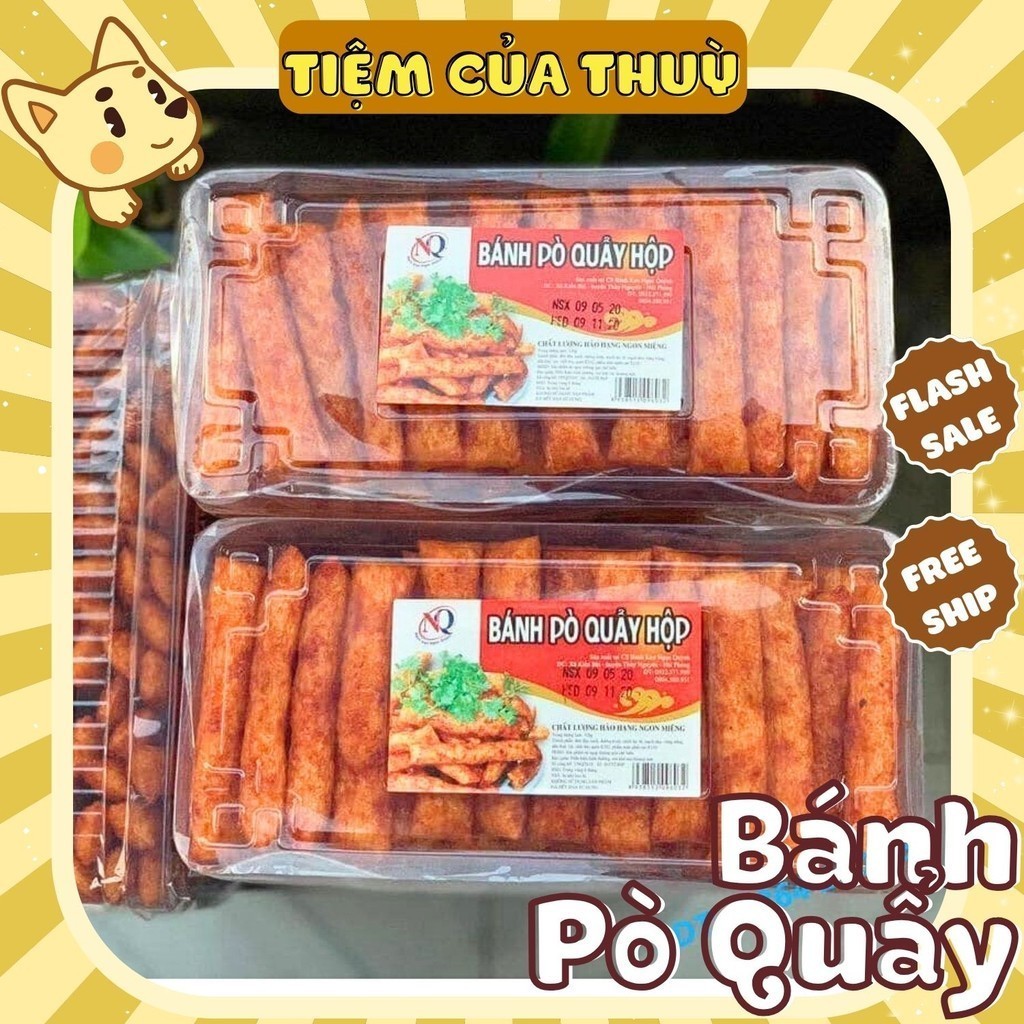 Bánh Pò Quẩy Hộp Ngọc Quỳnh, đồ ăn vặt tuổi thơ, đồ 1k, Tiệm ăn vặt Thuỳ Bùi