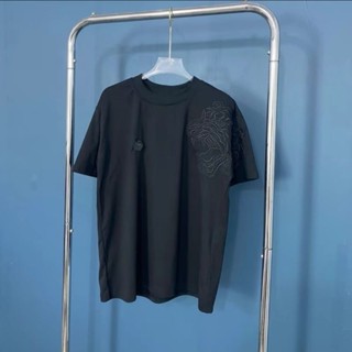[CÓ SẴN] Áo Thun Thêu Hổ 1 Vai Philip Plein Logo Sắt QP / Áo Phông Cotton Logo Kim Loại QP Hổ Thêu 2 Vai Unisex Nam Nữ