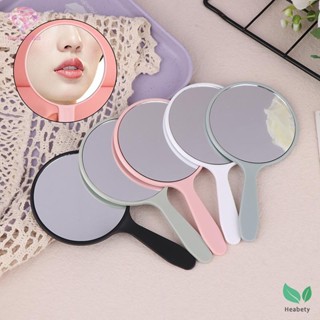 Heabety Nối Mi Cầm Tay Gương Trang Điểm Tròn Trang Điểm Vanity Gương Có Tay Cầm Gương Tay SPA Salon Gương Nhỏ Gọn Mới