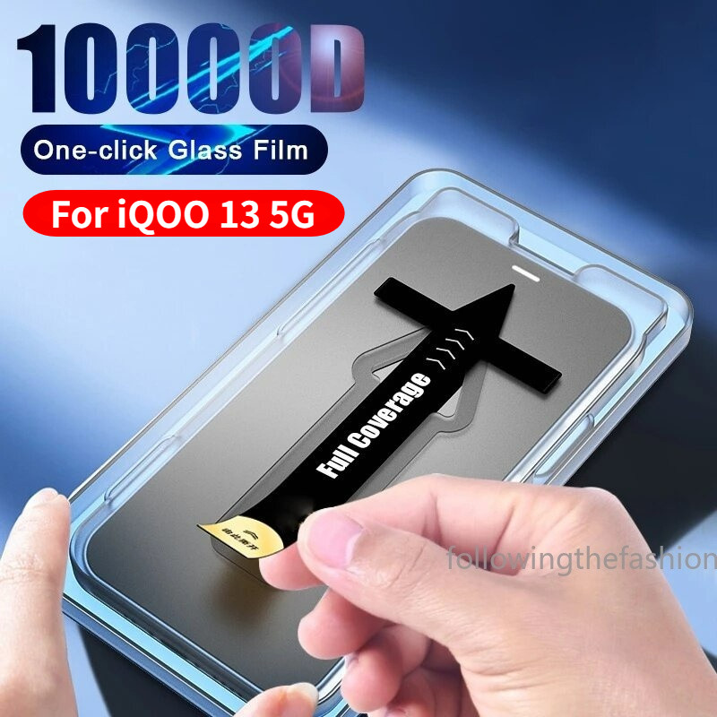 Hàng sẵn có Bộ dán phim phụ trợ tự động HD Kính cường lực cho Vivo iqoo 13 5G iqoo 13 iqoo13 4G 5G 2024 Tấm bảo vệ toàn màn hình Cài đặt bằng một cú nhấp chuột Bảo vệ không bụi