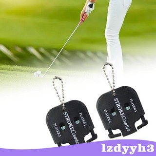 2 Bộ đếm điểm chơi gôn Phụ kiện chơi gôn có móc khóa Bộ đếm đánh gôn