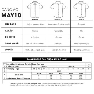 Áo may ô nam cộc tay May 10