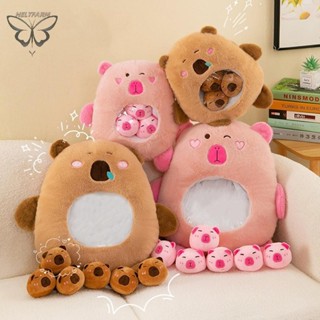 Vàng 30cm Capybara Snack Gối Búp Bê Sang Trọng Đồ Chơi Kawaii Thời Trang Sang Trọng Búp Bê Thú Nhồi Bông Búp Bê Mềm Đồ Chơi Trẻ Em Quà Tặng Mặt Dây Chuyền Trang Trí VN