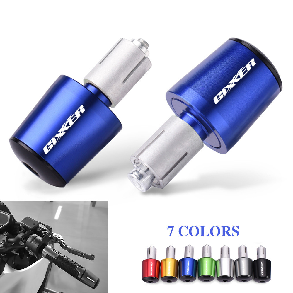 Tay Cầm Xe Máy Thanh Cuối Trọng Lượng Tay Cầm Nắp Chống Rung Solder Cắm Cho SUZUKI GIXXER 150 155 25