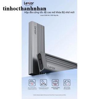 Hộp(Box) đựng ổ cứng M2 NVME Lexar E300 Cổng Type C 10Gbs biến ổ cứng NVME thành ổ cứng di động
