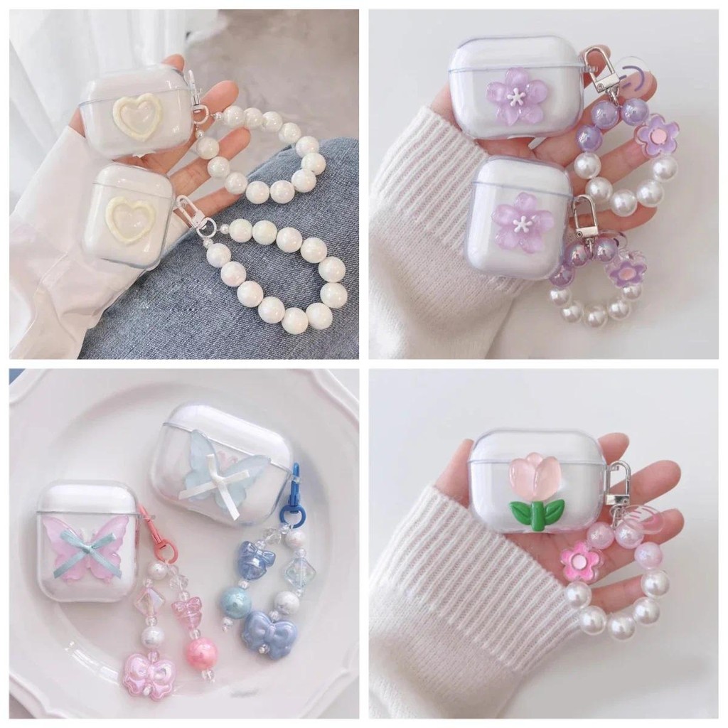 Ốp Hoa Ren Sang Trọng Cho baseus MC1 / AS10 / AirGo 1Ring / AS01 Ốp Silicon Trong Suốt Cho baseus Ai