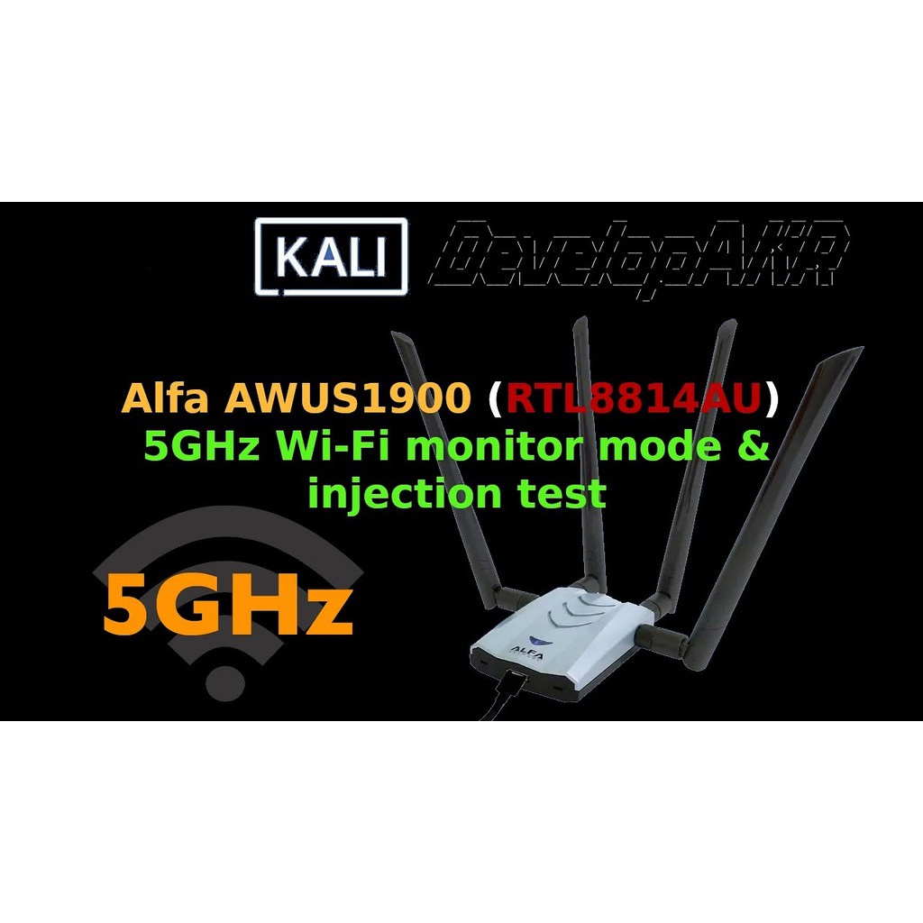 Card WiFi ALFA AWUS1900 chính hãng – Hỗ trợ Kali Linux, Monitor Mode, Packet Injection, USB 3.0