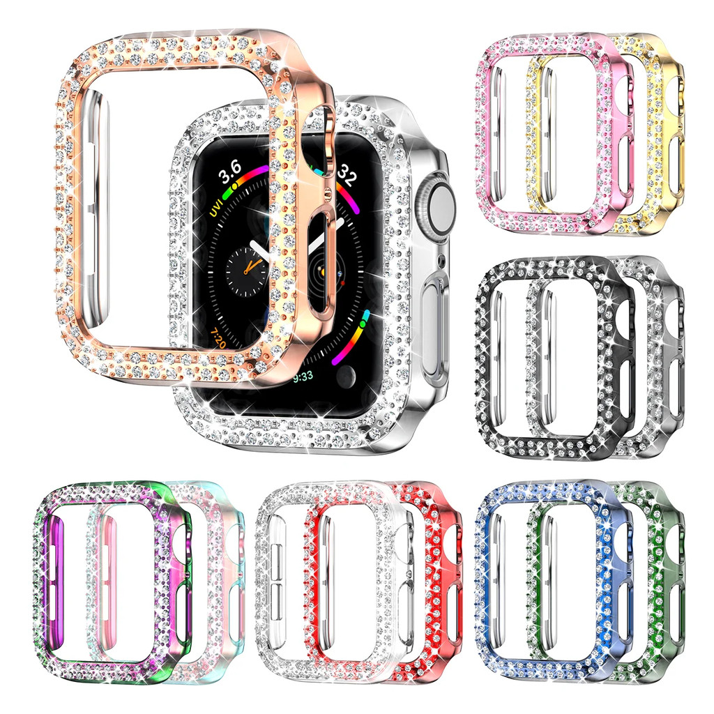 Ốp lưng Bling cho dòng đồng hồ A-pple 11 10 9 8 7 6 5 4 3 2 1 SE Ultra 49mm 46mm 45mm 44mm 42mm 41mm