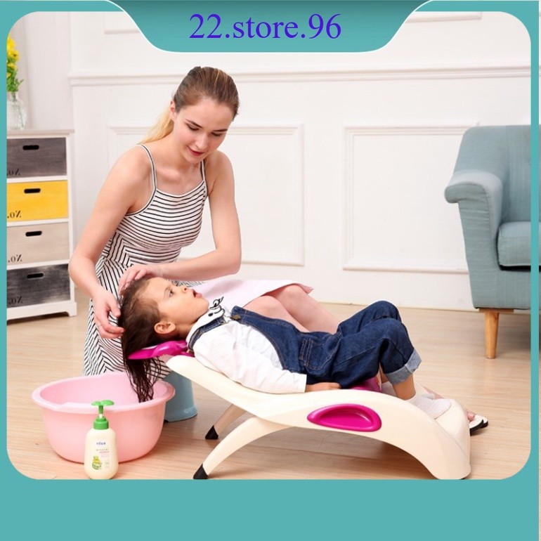 [GIÁ HỦY DIỆT]Ghế Gội Đầu Cho Bé Cỡ Đại Việt Nhật, Có Tấm Lót Đỡ Gáy Bé Không Bị Mỏi Cổ