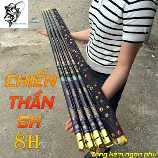 Cần Câu Tay Chiến Thần 6H 8H Đối Trọng Săn Hàng - Tặng kèm ngọn phụ BB58