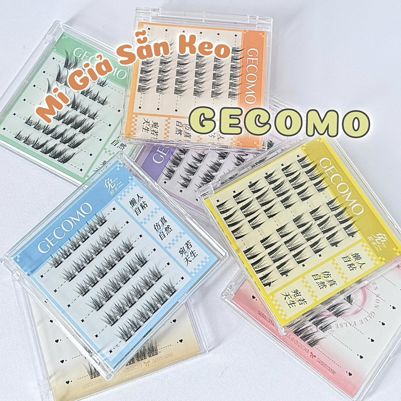 [GECOMO] Mi Giả Sẵn Keo Dáng Mi Hottrend Tự Nhiên Hala Beauty