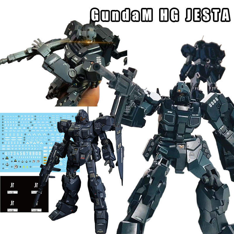 Các bức tượng hành động Gundam HG Jesta dành cho trẻ em Quà tặng RGM-96X Jesta Đồ chơi khớp di chuyể