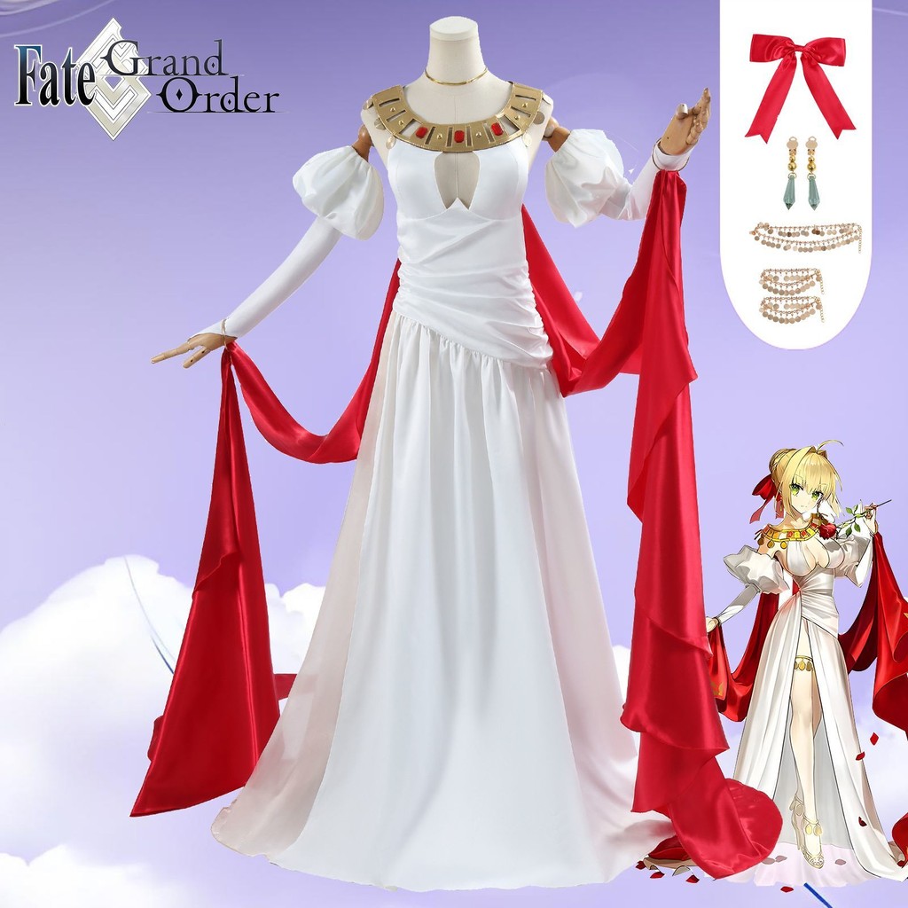 Fate / Grand Order FGO Nero Trang Phục Cosplay Sabre Đầm Trò Chơi Trang Phục Hóa Trang Cho Nữ NS