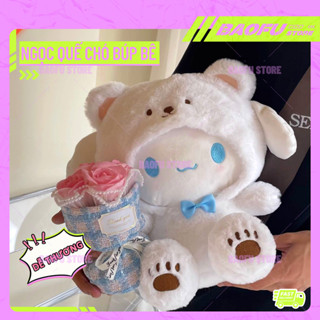 Gấu Bông 25cm Sanrio Cinnamoroll Kuromi Pochacco Hóa Trang Dễ Thương cinnamoroll gấu bông