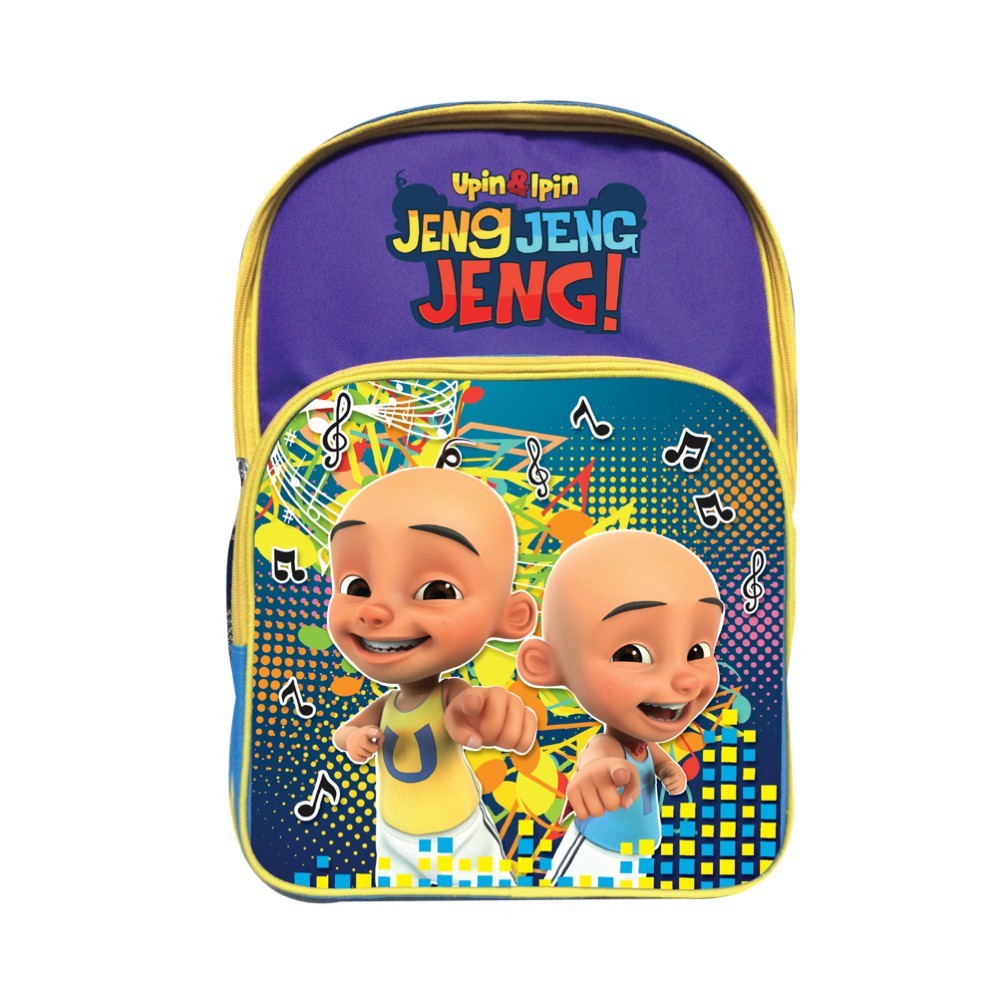 SR4 100 100% GEN Upin Ipin Túi Đi Học Kanak Sekolah Anak Trẻ Em Trường Đồ Chơi Trẻ Em Statione