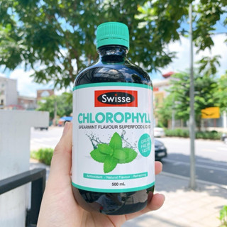 Nước Diệp Lục Swisse Chlorophyll 500ml Úc Vị Bạc Hà - Hỗ Trợ Thải Độc, Thanh Lọc Cơ Thể, Chống Lão Hoá