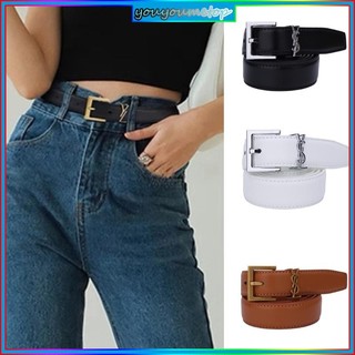 Thắt lưng YOUYO Thắt lưng nữ Khóa vàng Thắt lưng Skinny cổ điển cho trang phục thường ngày