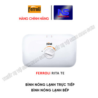  Máy nước nóng trực tiếp Ferroli RITA TE FS-4.5TE 4500w - Bình nóng lạnh BẾP Có tay sen chống giật 