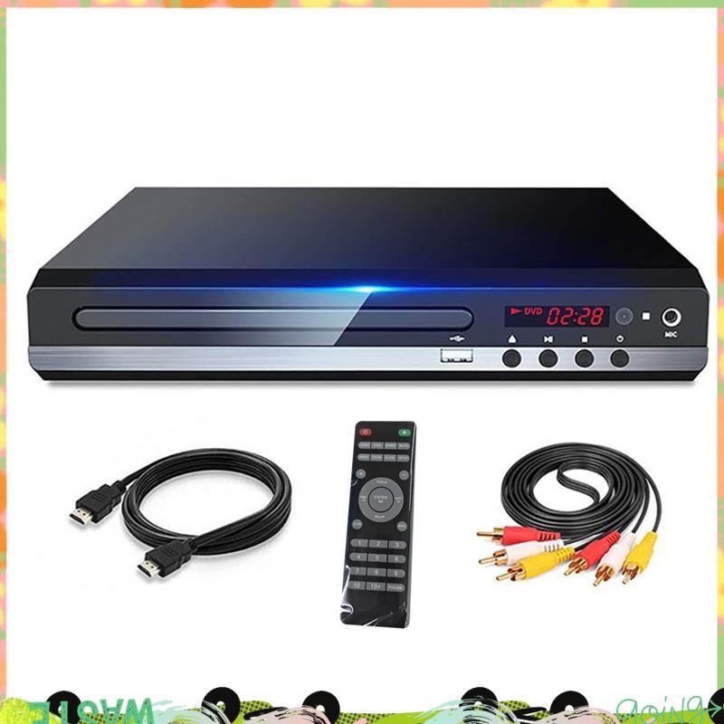 Đầu DVD 1080P HD Home DVD Player Box cho TV Tất cả các vùng DVD miễn phí Máy nghe nhạc CD-Dĩa AV-Out