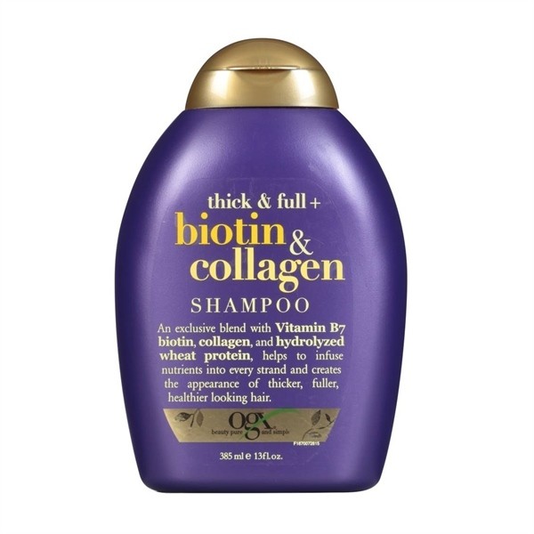Dầu gội/xả giúp tóc dày OGX Shampoo/Conditioner with Thick and Full Biotin and Collagen 385ml/577ml/
