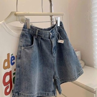 Quần jean ngố đùi bigsize nữ lưng thun ống rộng vải mềm có chun sau hottrend mùa hè đi biển hoặc dạo phố Q555