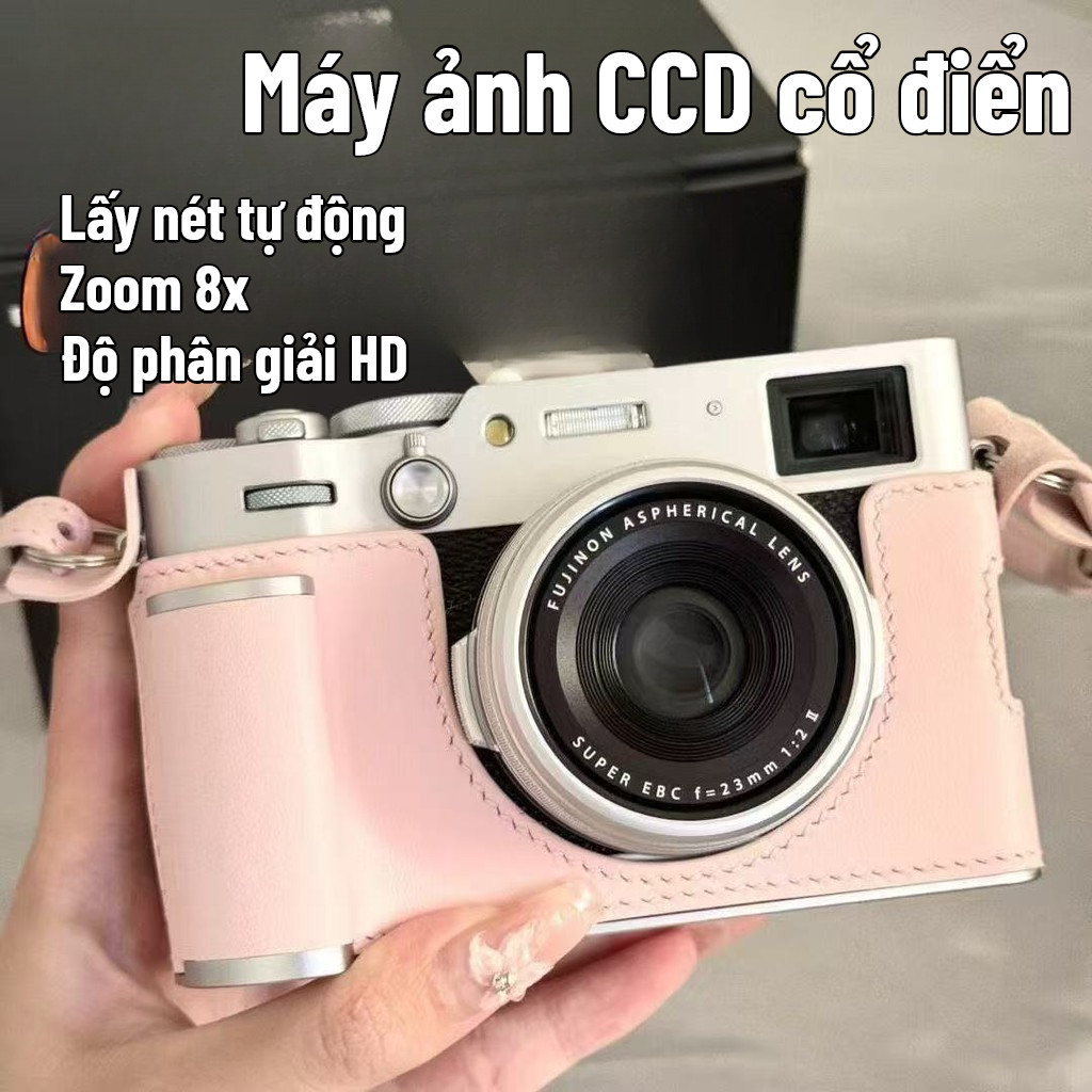 Camera HD CCD Camera Sinh Viên Kỹ Thuật Số Retro Camera CCD 50 Triệu Pixel Với Thẻ Lưu Trữ Miễn Phí