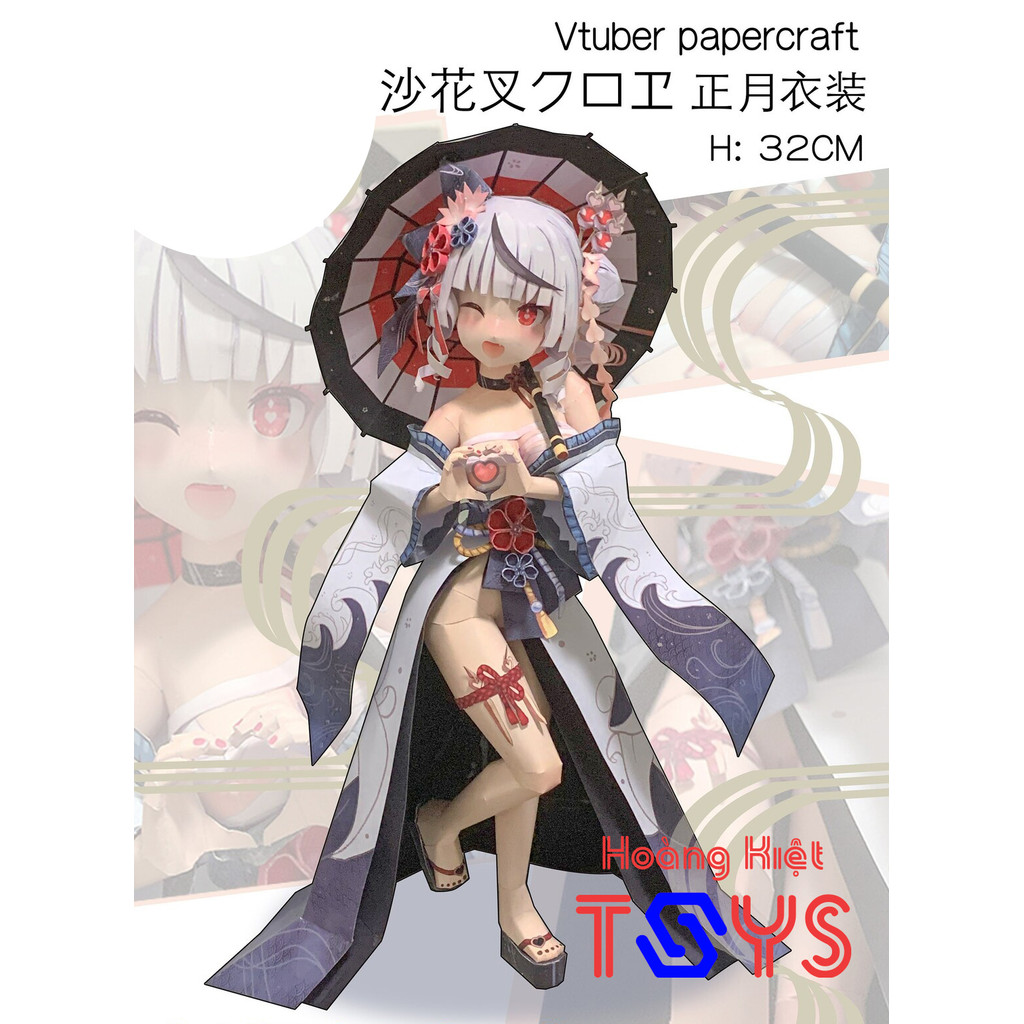 [NSFW] Mô hình giấy anime girl [Virtual idol/Virtual youtuber] VTuber : Sakamata Chloe