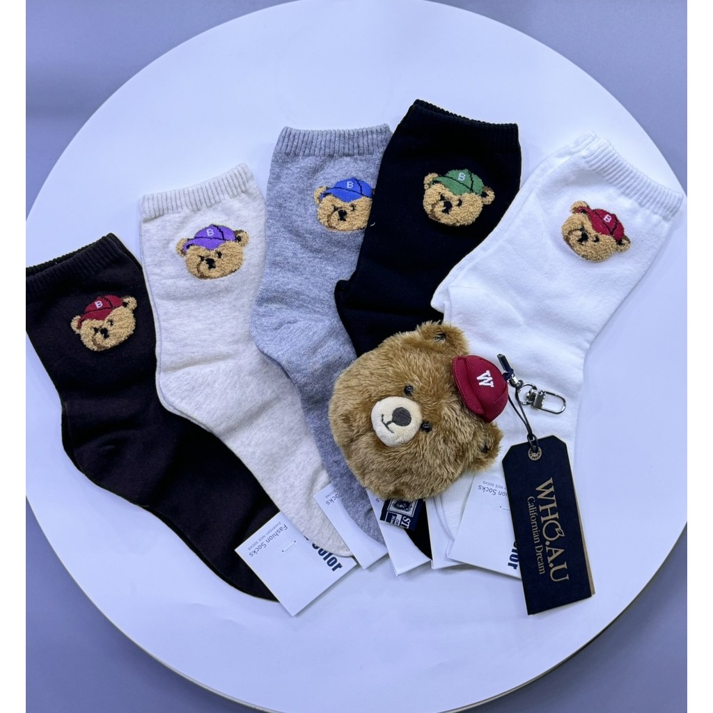 [ Authentic ] Who.au- SET Tất Gấu Who.au