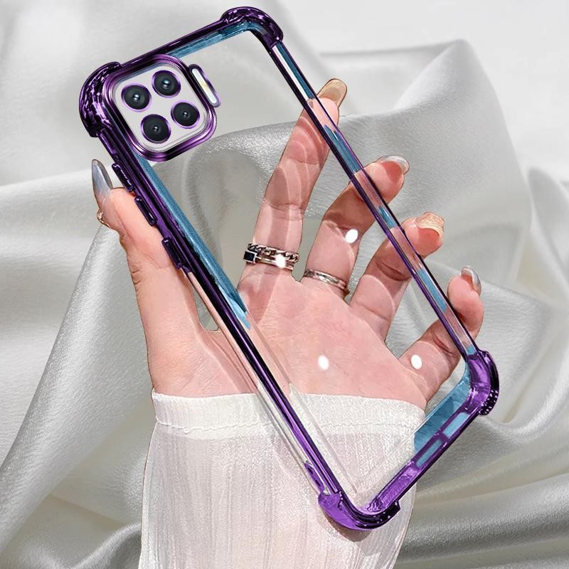 Ốp lưng OPPO A93 Ốp lưng di động TPU cho OPPO A93 A 93 CPH2121 CPH2123 Ốp lưng silicon mềm mạ chống 