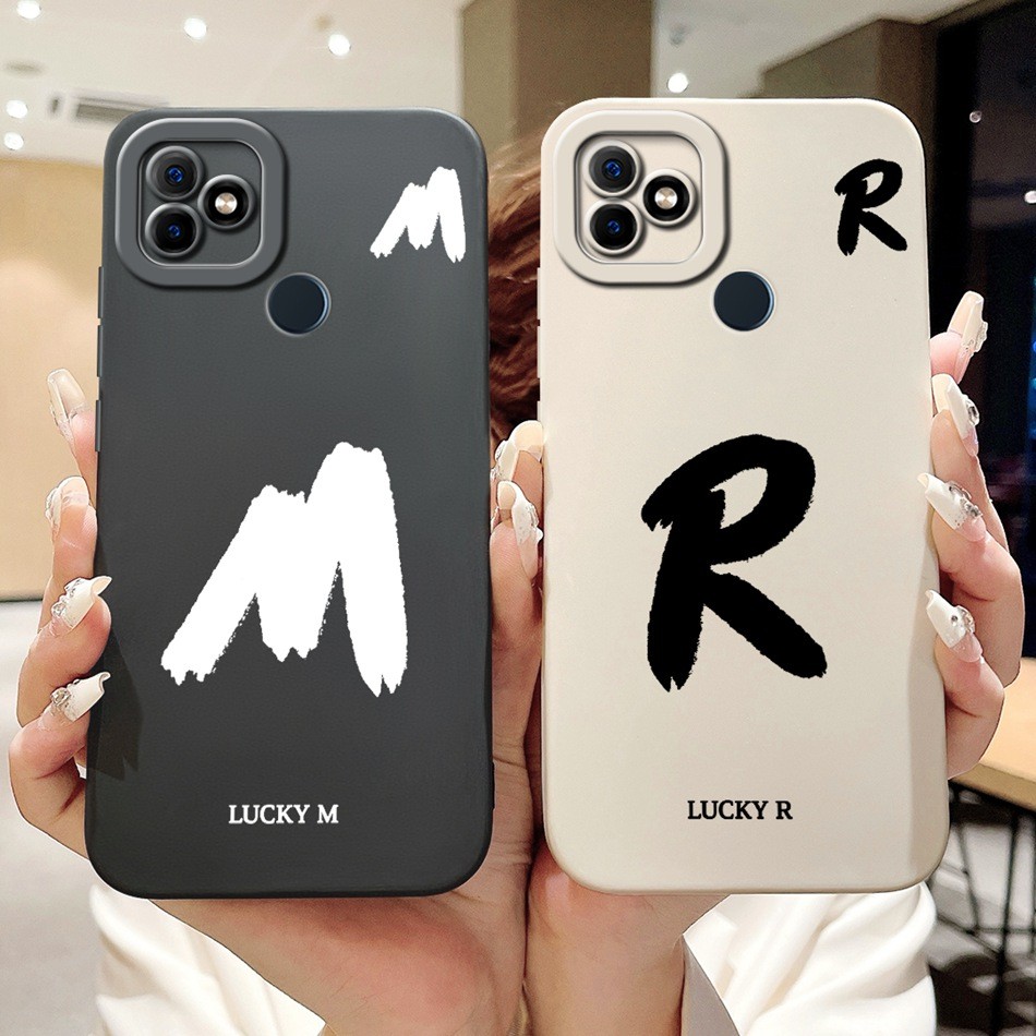 Dành cho Itel Vision 1 / P36 / Vision 1 Plus / Itel P36 Play L6005 Vỏ điện thoại chữ cái ban đầu may