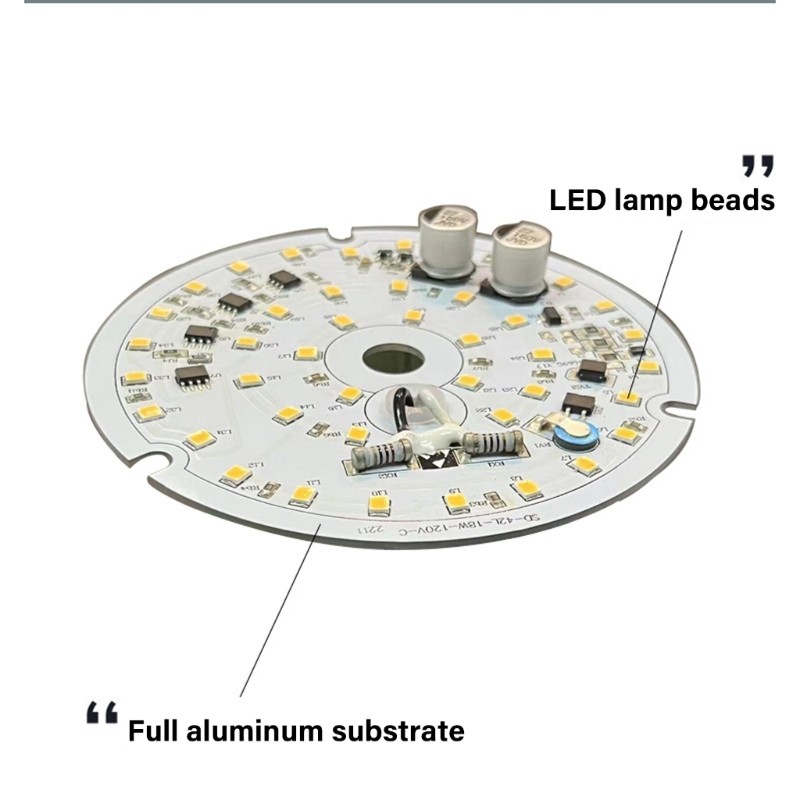 Po * Đèn LED có thể điều chỉnh độ sáng Retrofit Bảng điều khiển 3 93Inch LED Quạt trần Đèn xả trần B