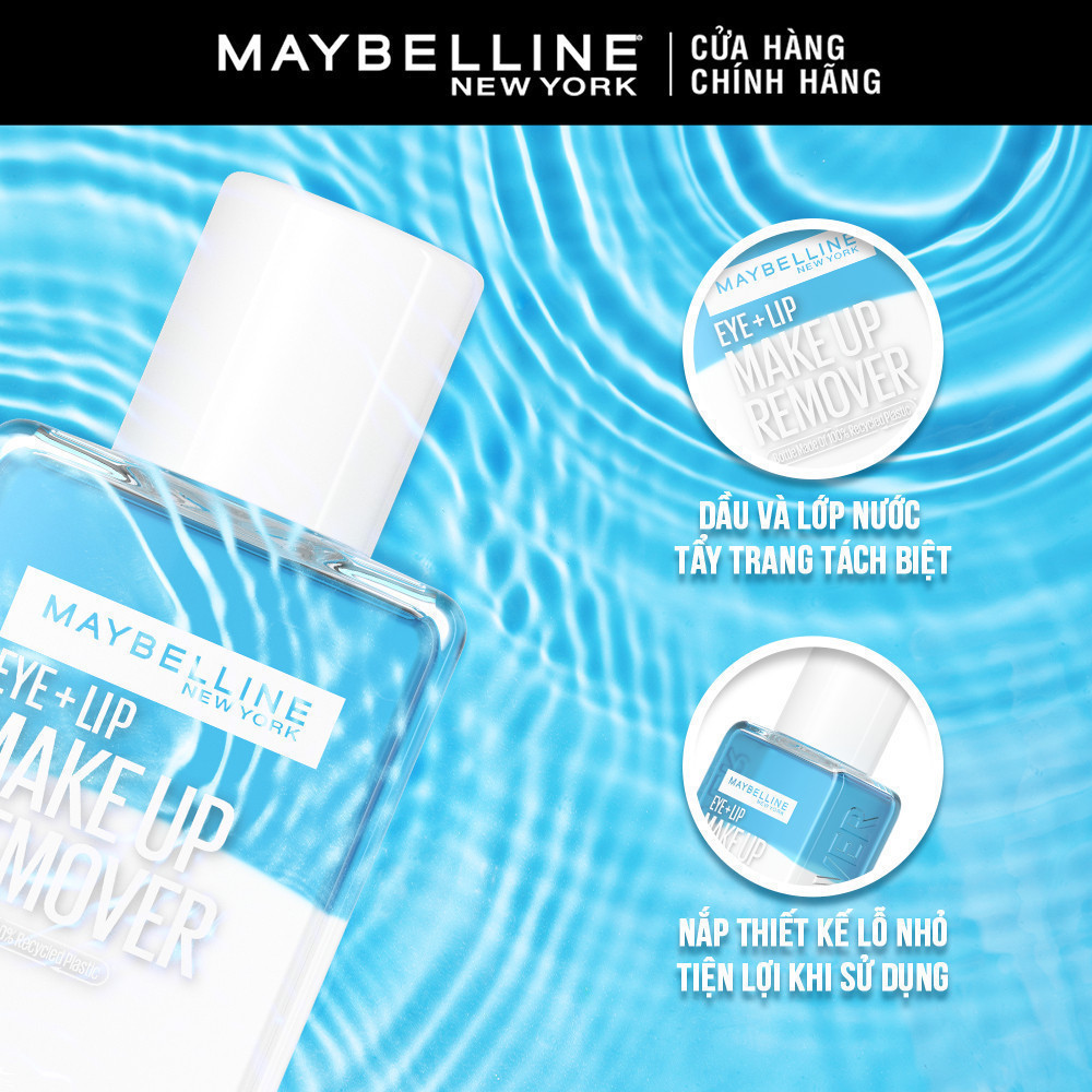 Nước tẩy trang mắt và môi Maybelline New York Eye & Lip Makeup Remover 150ml | BigBuy360 - bigbuy360.vn