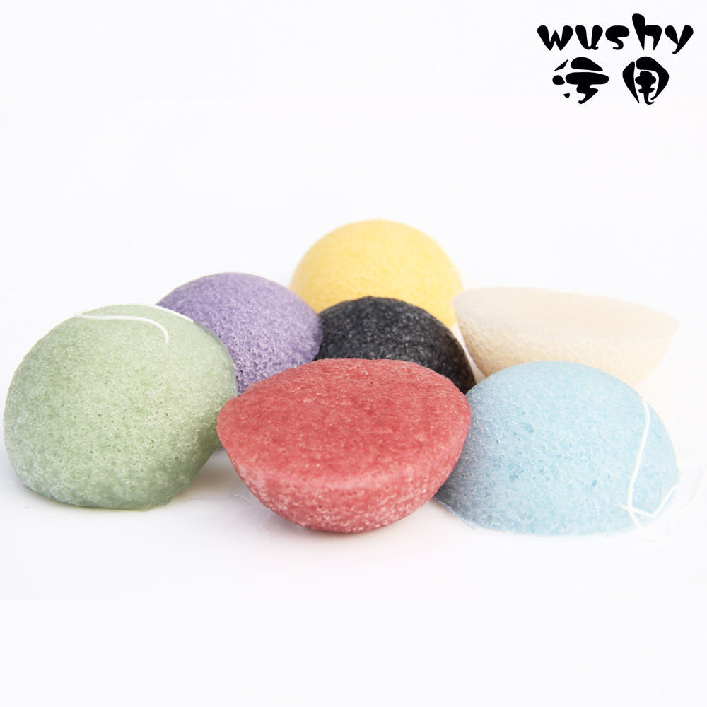 Konjac Face Wash Puff Cleaning Puff Cleaning Konjac Cool Hemisphere Multicolor Face Wash Puff Face W