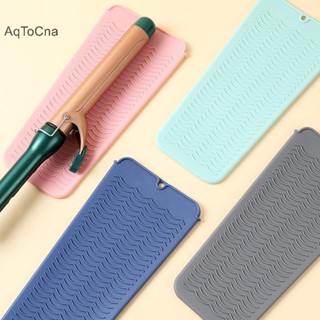  Thảm chịu nhiệt bằng silicon AqToCna cho máy duỗi tóc bằng sắt phẳng Dụng cụ uốn cong HGVN 