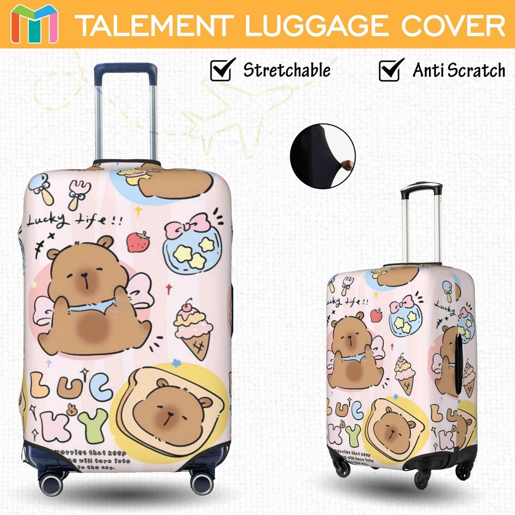 Capybara Vỏ Bọc Vali Chống Trầy Bao Trùm Vali Độ đàn hồi Cá nhân Luggage Cover Size 18-32 inch Z72