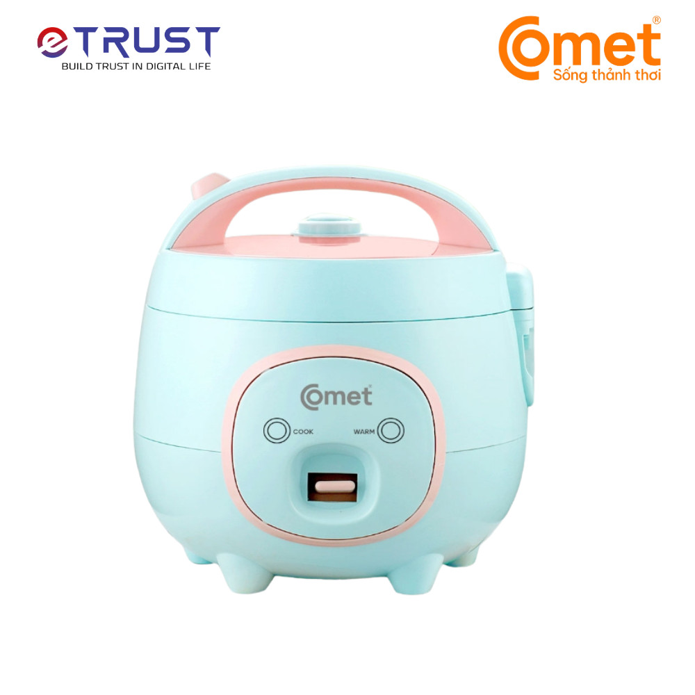 [Có hỏa tốc TPHCM ] Nồi cơm điện mini 0,8L nắp gài COMET - CM8006