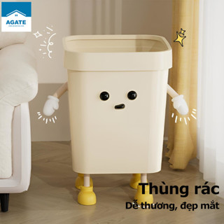  Thùng rác đạp 12,16Lsọt rác phòng khách phòng ngủ.thùng đựng rác nhà bếp Túi thiết kế dạng vòng ép sẽ không bị rơi ra 