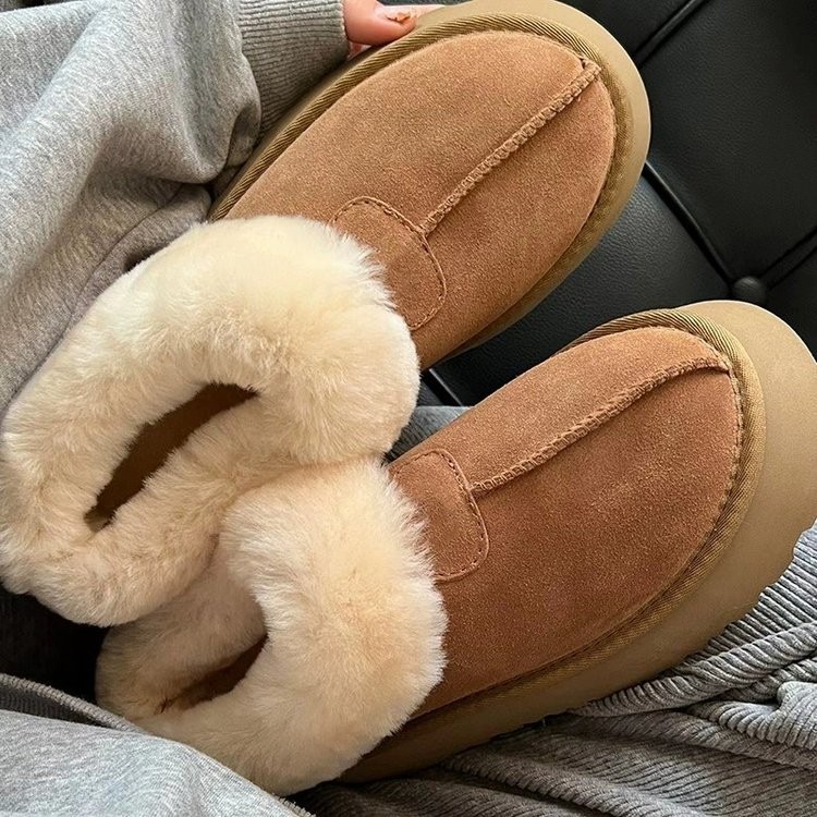 UGG Armano Da Thật Chính Hãng Lông Dày Tích Hợp Giày Trượt Tuyết Nữ Mùa Đông 2024 Phong Cách Mới Inf